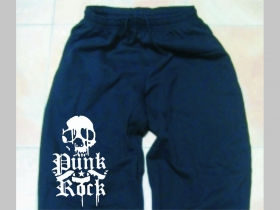 Punkrock skull - smrtka - lebka  teplákové kraťasy s tlačeným logom